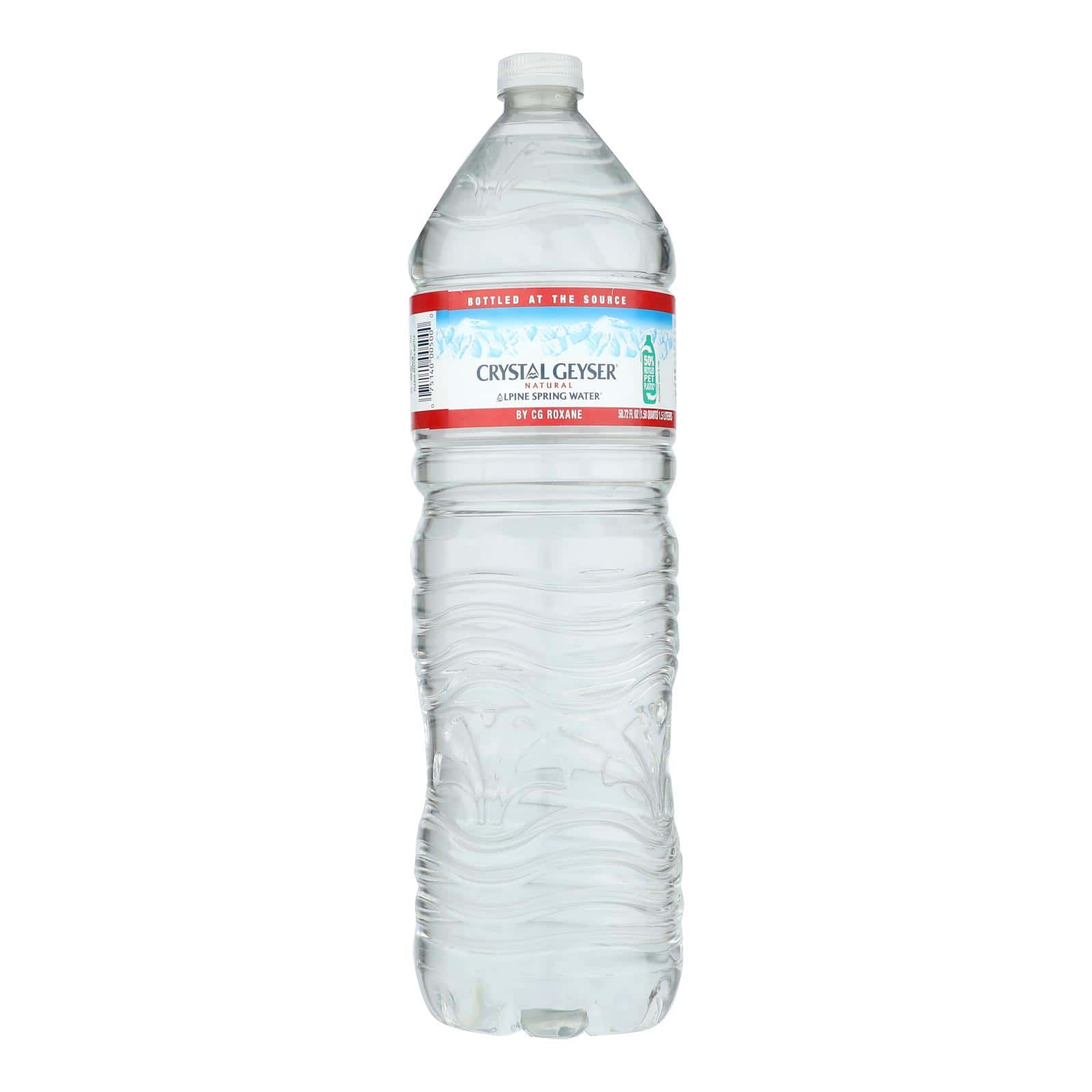 Crystal Geyser Alpine Spring Water - Case of 12 - 50.7 Fl oz. - Image 2