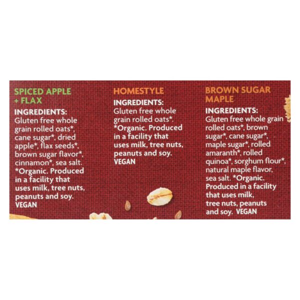 Nature's Path Organic Hot Oatmeal - Variety Pack - Case of 6 - 11.3 oz. - Image 2
