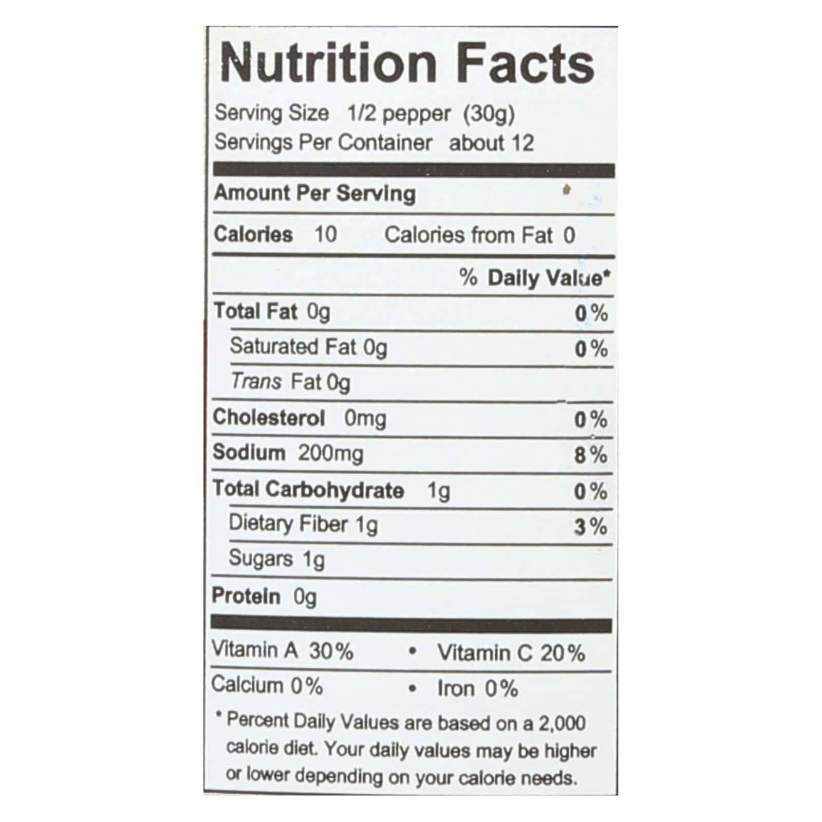 Divina - Peppers Red Roasted - Case of 6 - 16.2 Ounces - Image 2