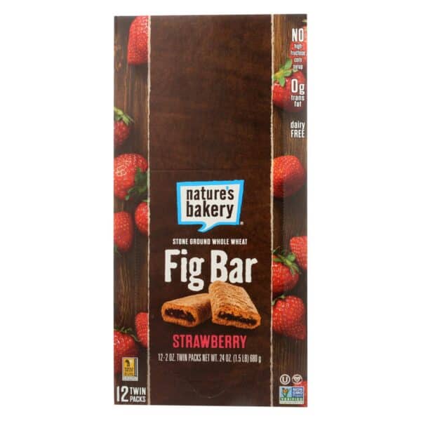 Nature's Bakery Stone Ground Whole Wheat Fig Bar - Strawberry - 2 oz - Case of 12 - Image 3
