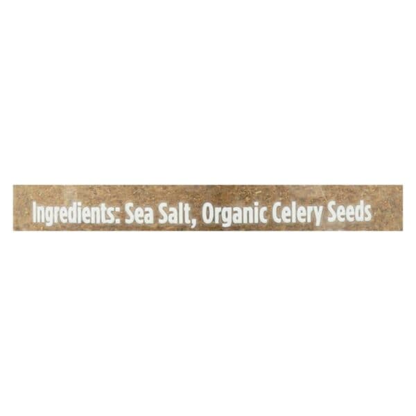 Spicely Organics - Organic Celery Salt - Case of 3 - 1.6 oz.
