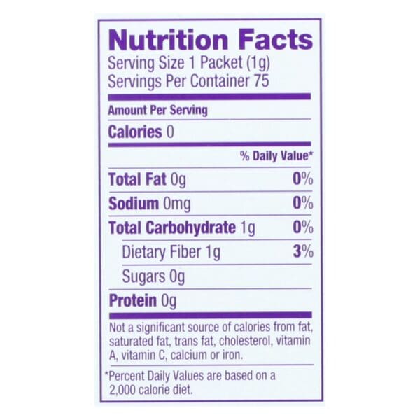 Wholesome Sweeteners Stevia - Organic - 75 count - case of 6 - Image 2