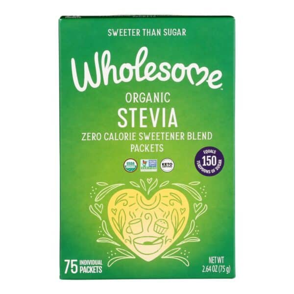 Wholesome Sweeteners Stevia - Organic - 75 count - case of 6 - Image 3