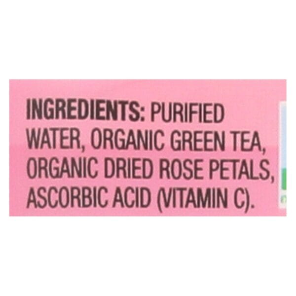 Itoen Tea - Organic - Rose - Green - Bottle - Case of 12 - 16.9 fl oz - Image 2
