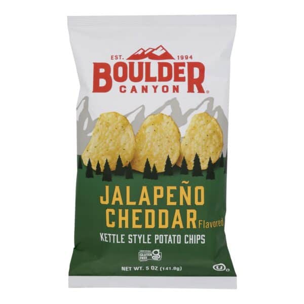 Boulder Canyon - Chips - Jalapeno Cheddar - Case of 12 - 5 oz. - Image 2