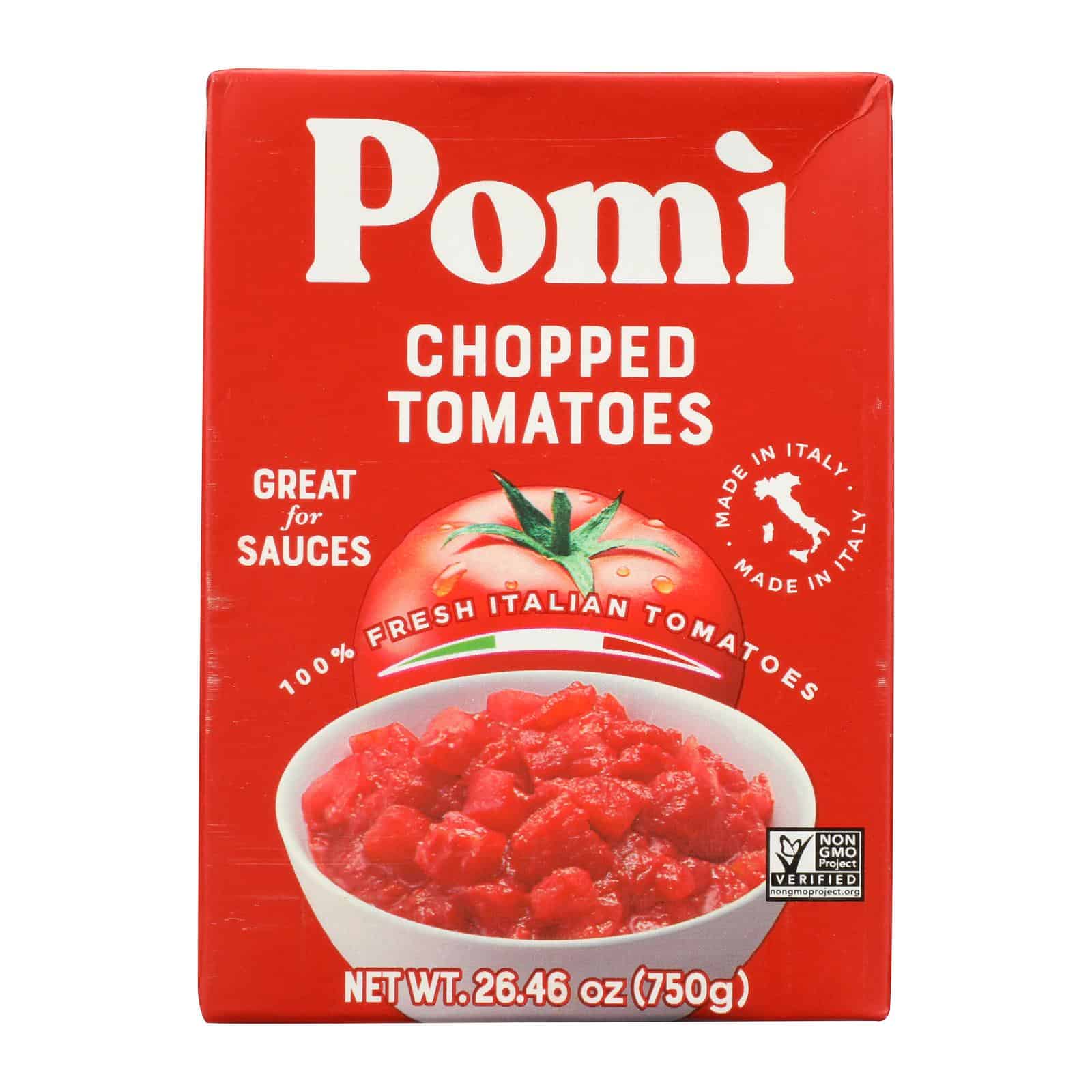 Pomi Tomatoes - Tomatoes Chopped - Case of 12 - 26.46 OZ - Image 3
