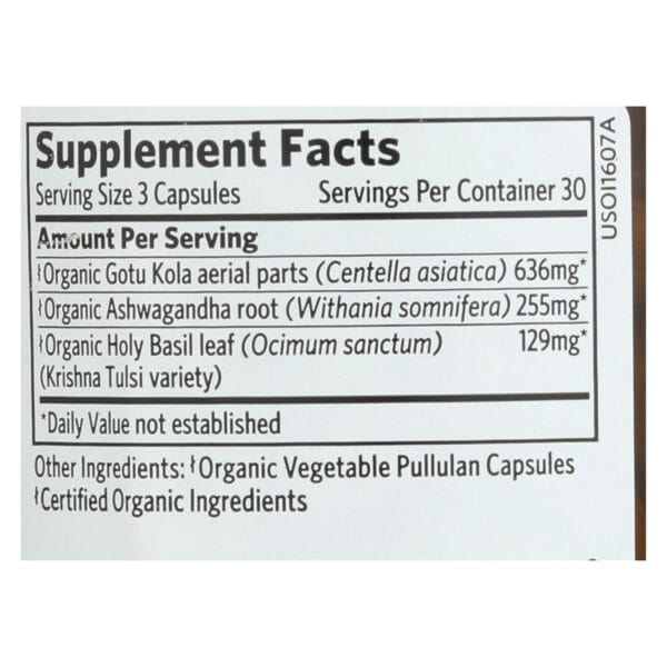Organic India Whole Herb Supplement, Peaceful Sleep  - 1 Each - 90 VCAP - Image 2
