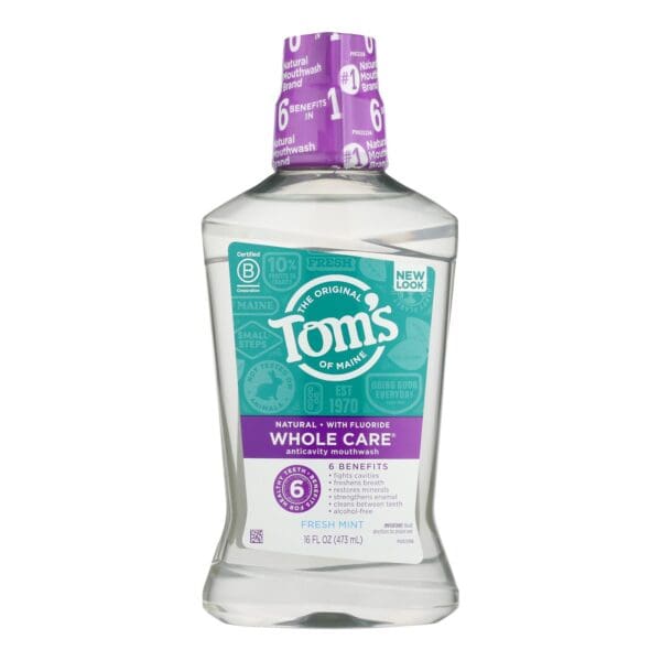 Tom's Of Maine - Mouthwash Fresh Mint Whlc - 1 Each - 16 FZ - Image 2