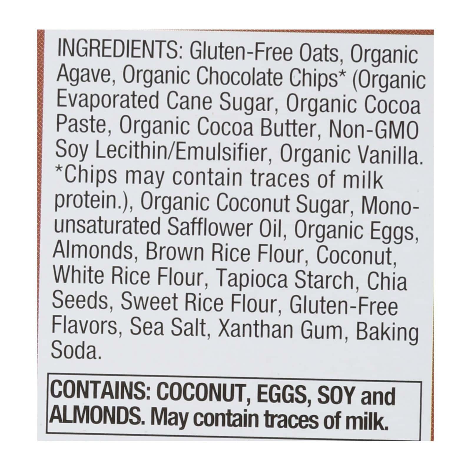 Pamela's Products - Oat Chocolate Chip Whenever Bars - Coconut - Case of 6 - 1.41 oz. - Image 2