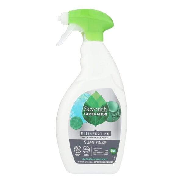 Seventh Generation Disinfecting Bathroom Cleaner - Lemongrass Thyme - Case of 8 - 26 Fl oz. - Image 2