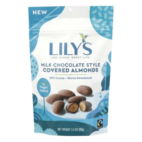 Lily's Sweets - Cvrd Almond Milk Chocolate Stevia - Case of 12 - 3.5 OZ - Image 2