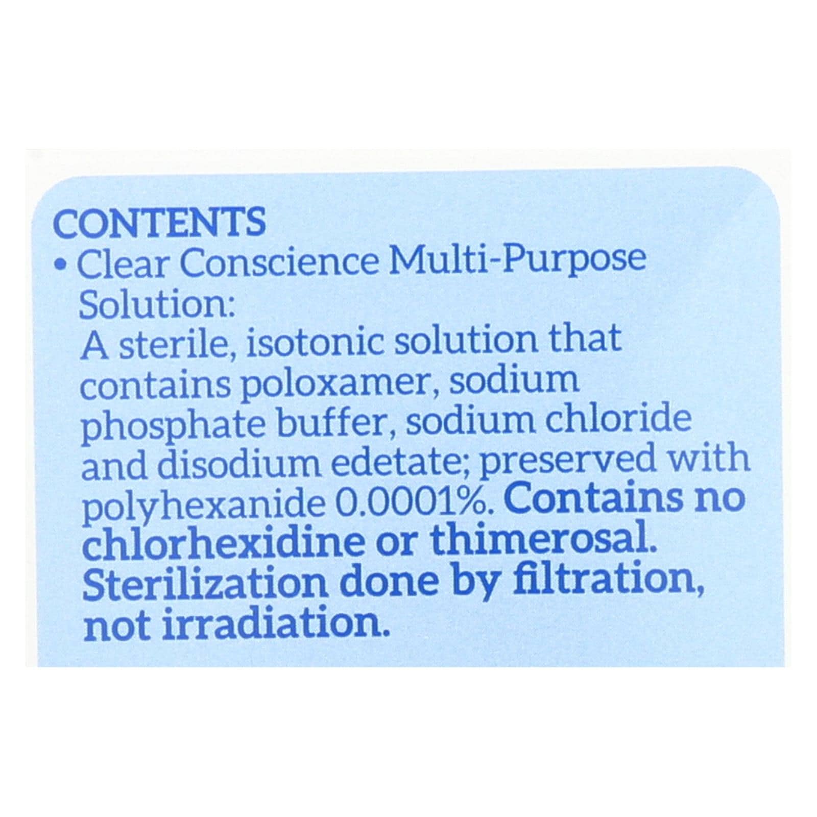 Clear Conscience Multi Purpose Contact Lens Solution - 12 oz