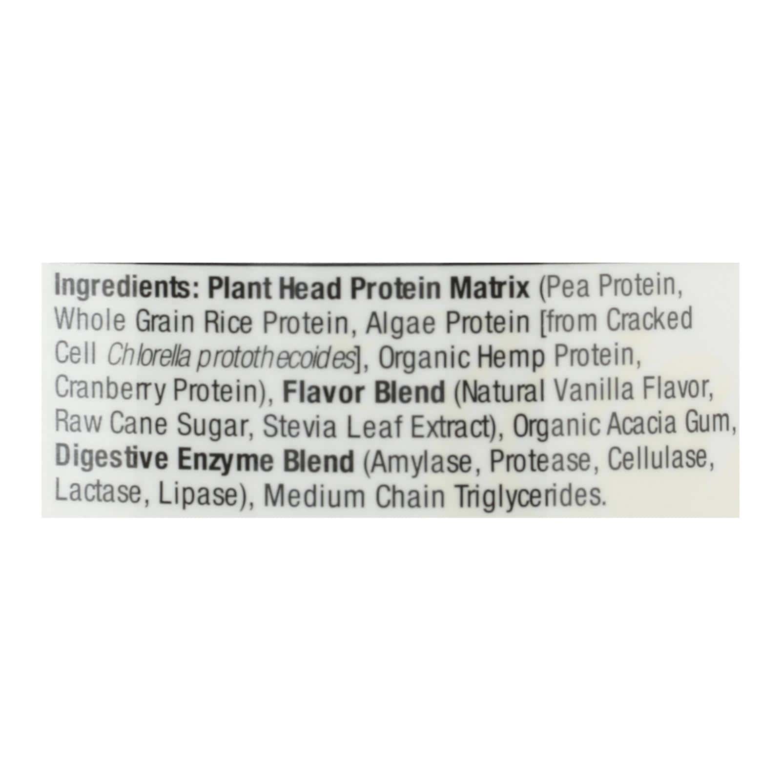 Genceutic Naturals Plant Head Protein - Vanilla - 1.65 lb - Image 3