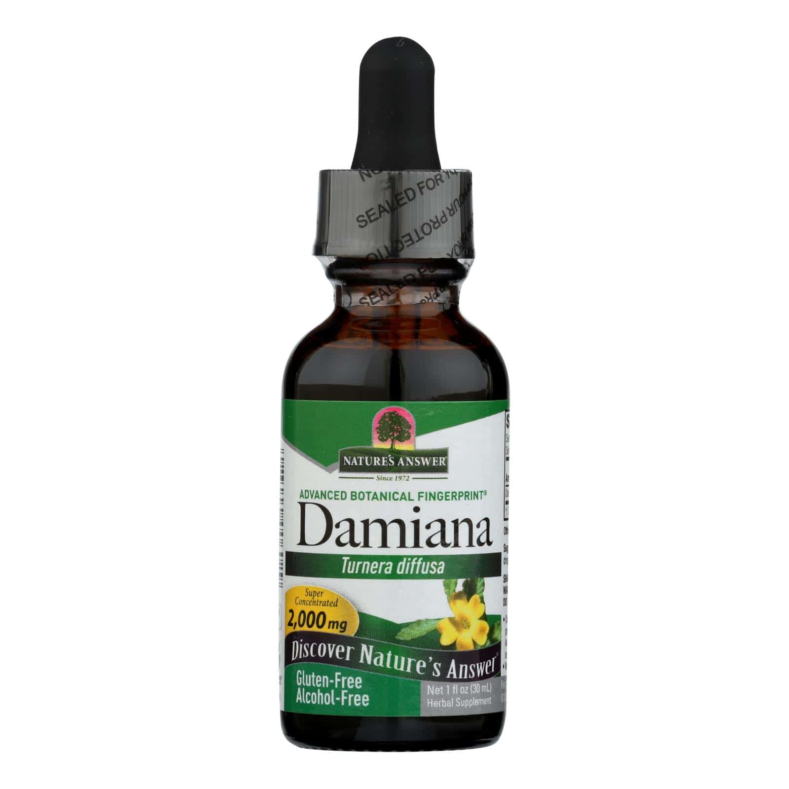 Nature's Answer - Damiana Leaf Alcohol Free - 1 fl oz - Image 2