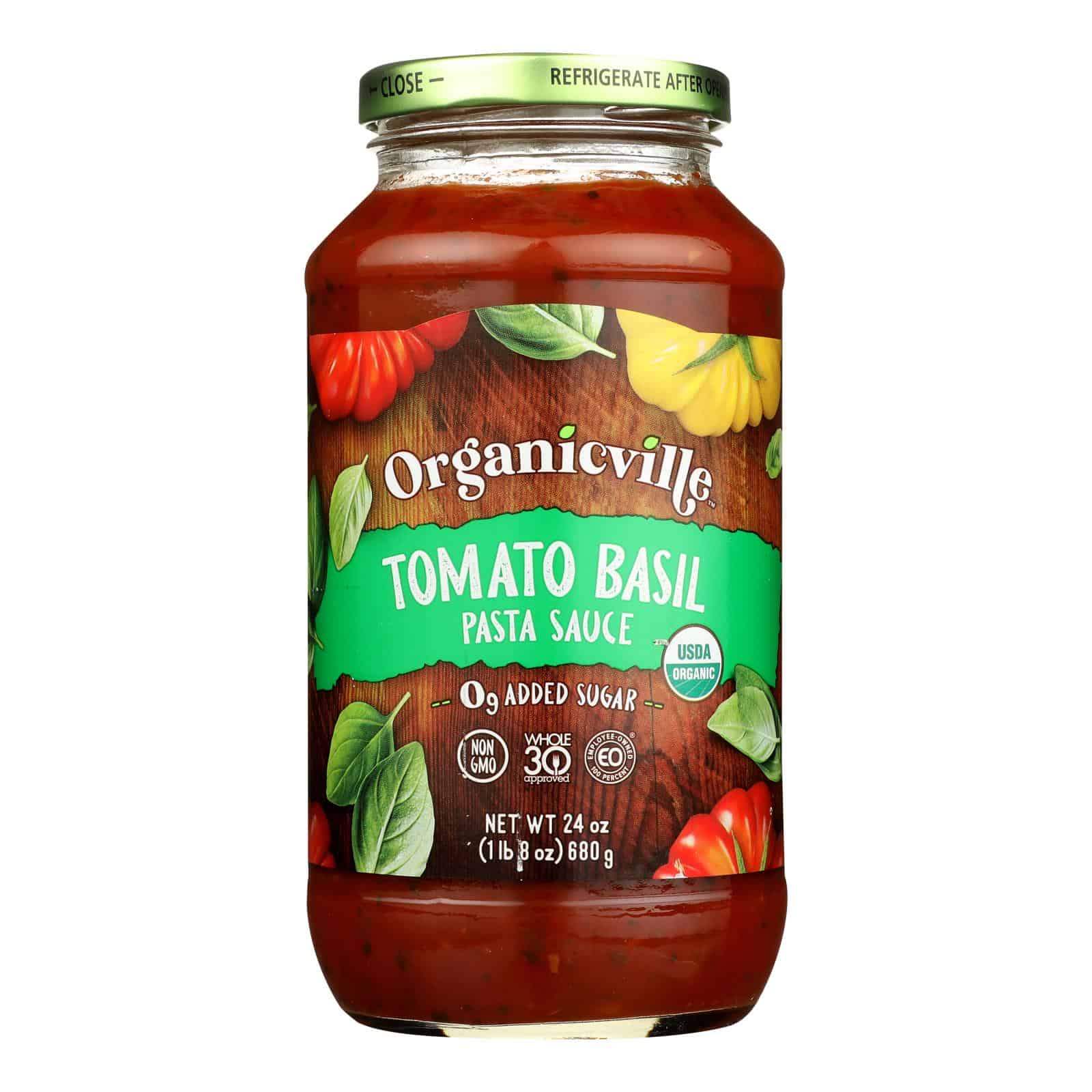 Organicville - Psta/sce Tom Basil Whole - Case of 6-24 OZ - Image 2