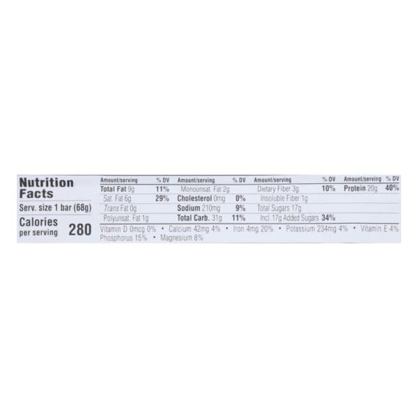Clif Bar Builder Bar - Chocolate - Case of 12 - 2.4 oz - Image 2