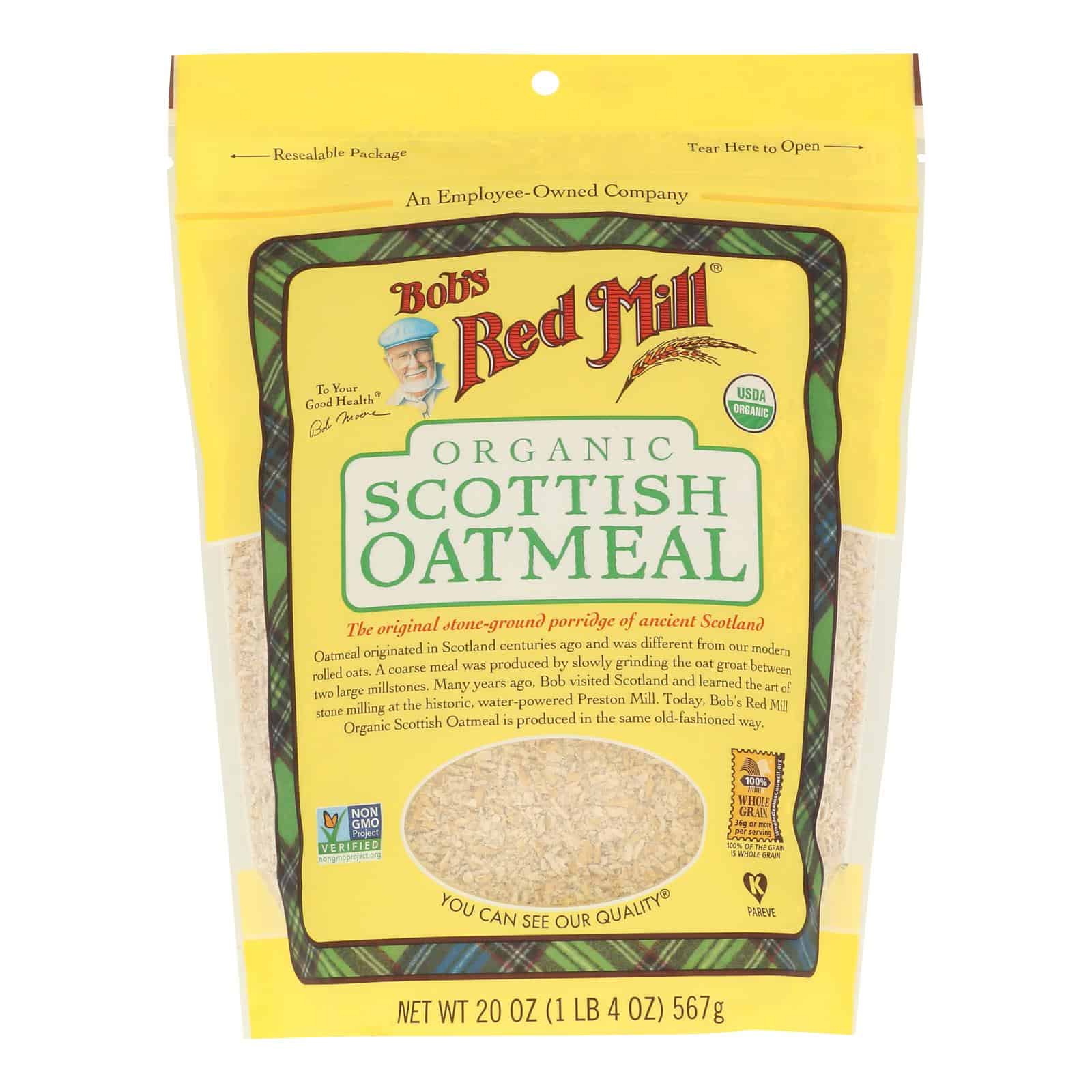 Bob's Red Mill - Oatmeal - Organic Scottish - Case of 4 - 20 oz. - Image 2