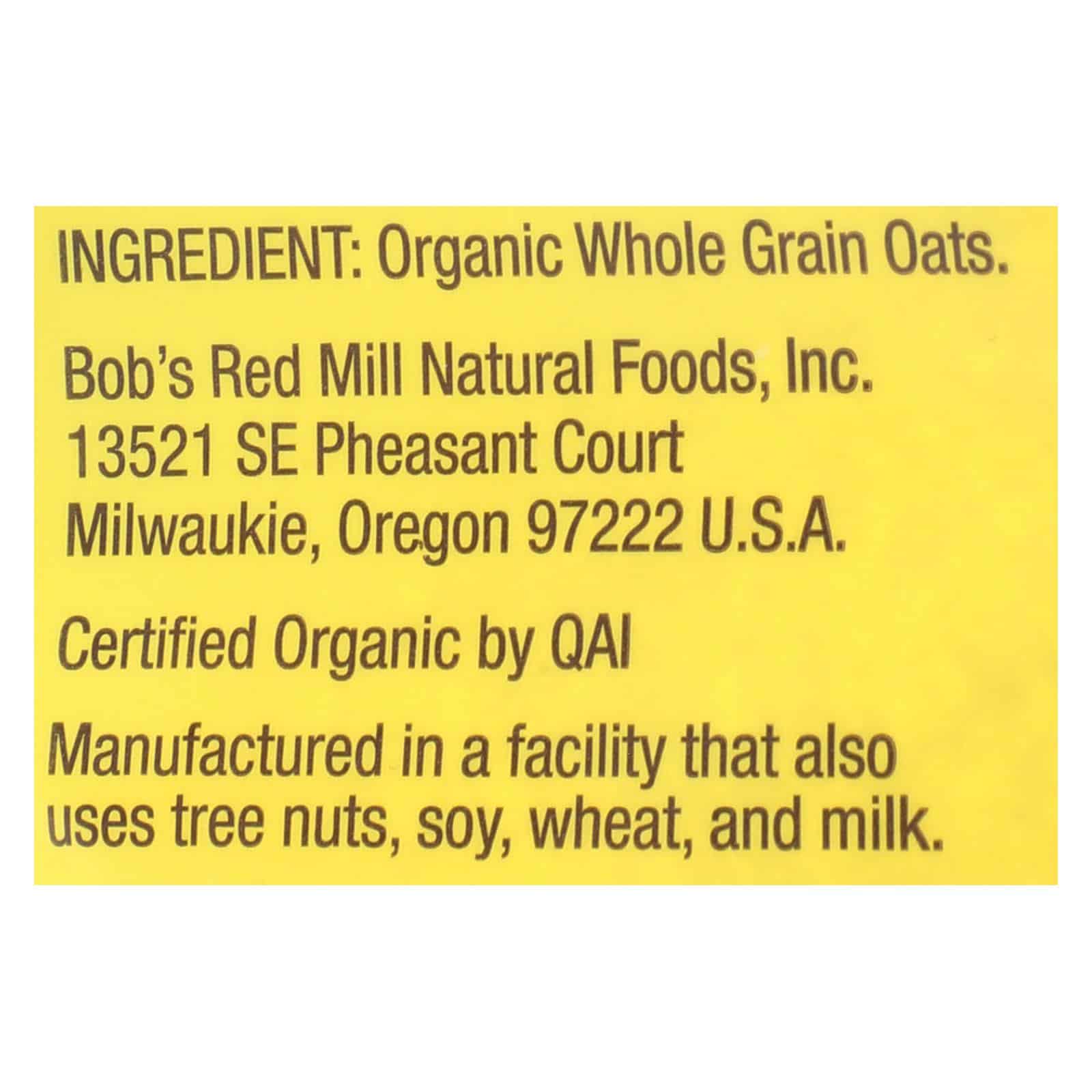 Bob's Red Mill - Oatmeal - Organic Scottish - Case of 4 - 20 oz.