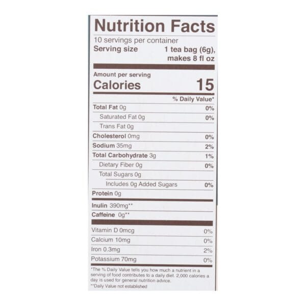 Teeccino Organic Herbal Coffee - Dandelion Caramel Nut - 10 Bags - Case of 6 - Image 2