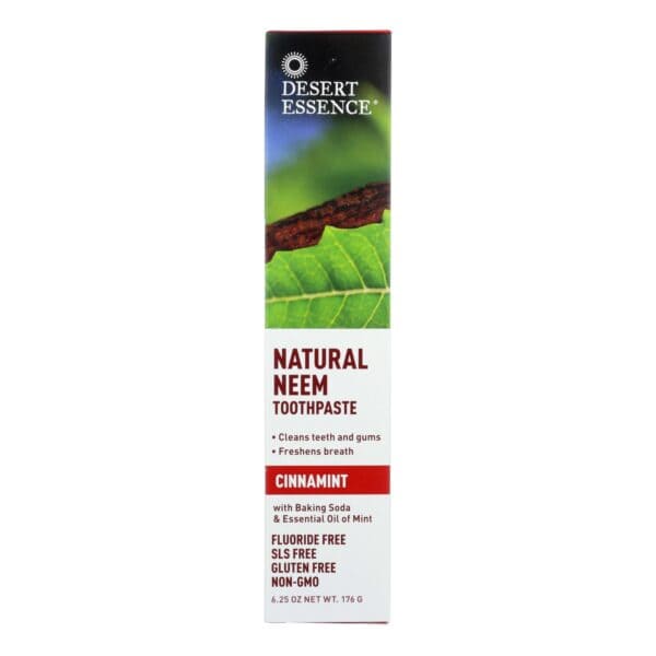 Desert Essence - Toothpaste - Neem - Cinnamint - 6.25 oz - 1 each - Image 2
