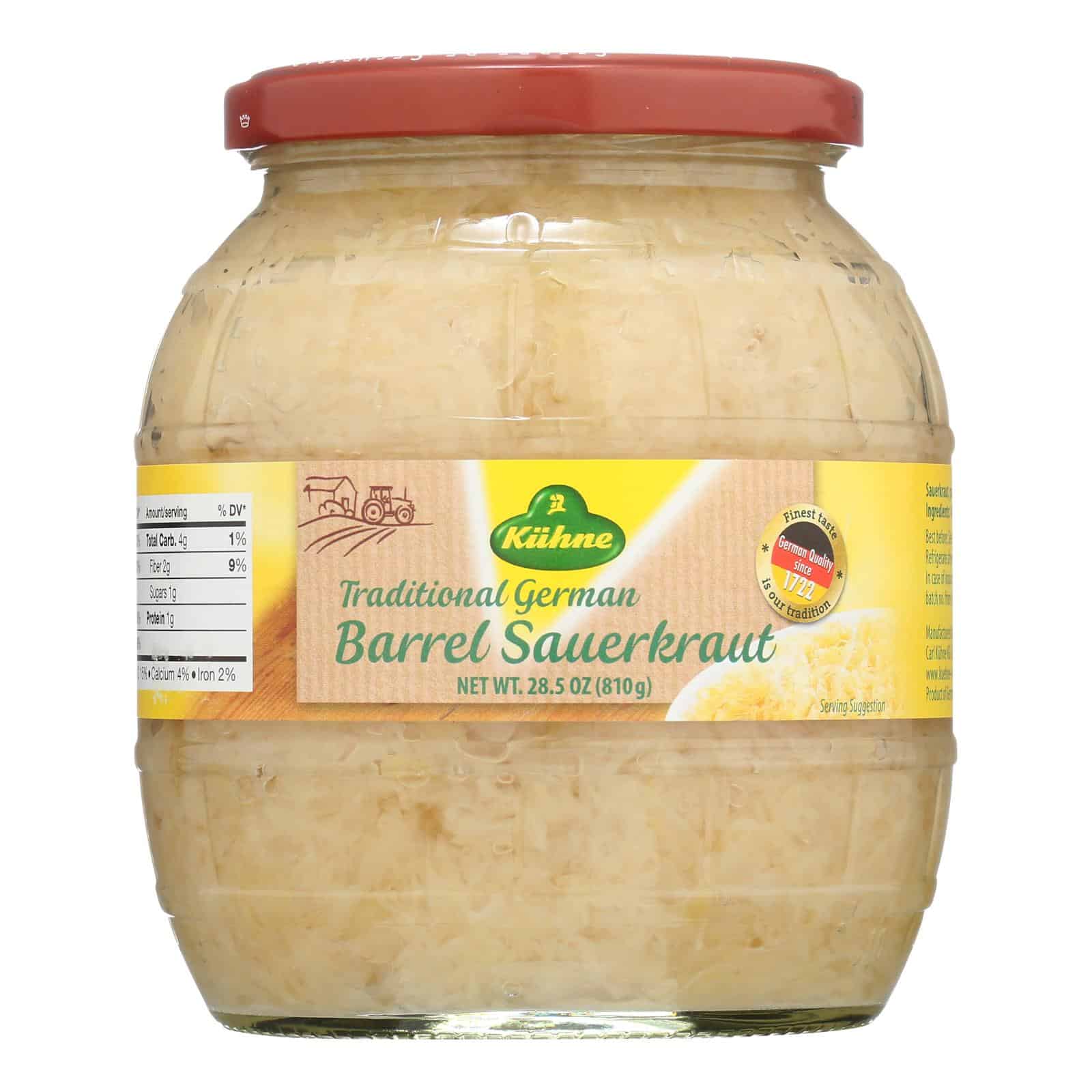 Kuhne Barrel Sauerkraut - Case of 6 - 28.5 oz. - Image 2