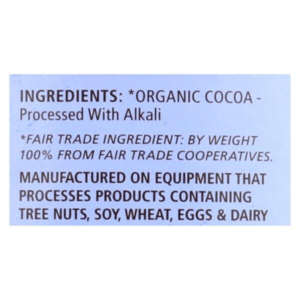 Equal Exchange Organic Baking Cocoa - Case of 6 - 8 oz. - Image 3