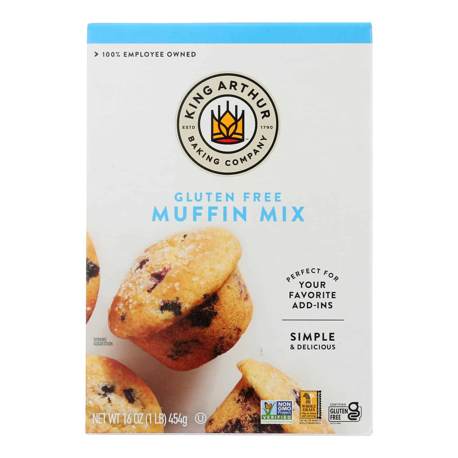 King Arthur Muffin Mix - Case of 6 - 16 oz.