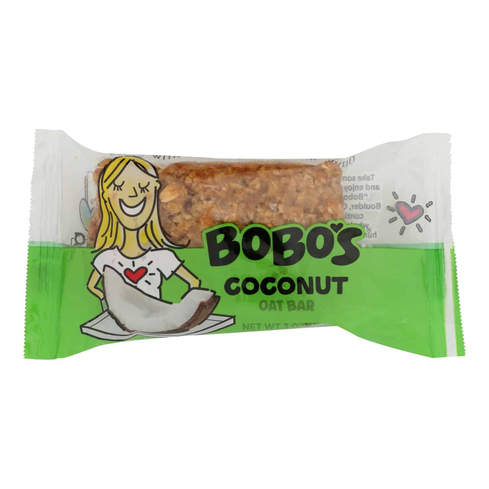 Bobo's Oat Bars - All Natural - Coconut - 3 oz Bars - Case of 12