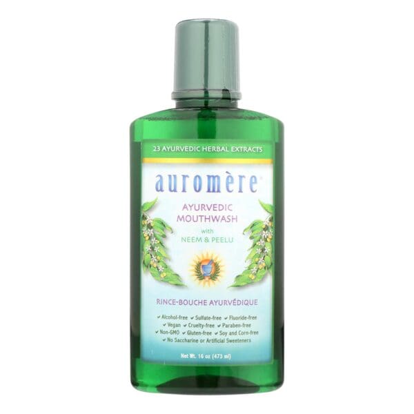 Auromere Mouthwash - Ayurvedic Mouthwash - Case of 1 - 16 oz. - Image 2