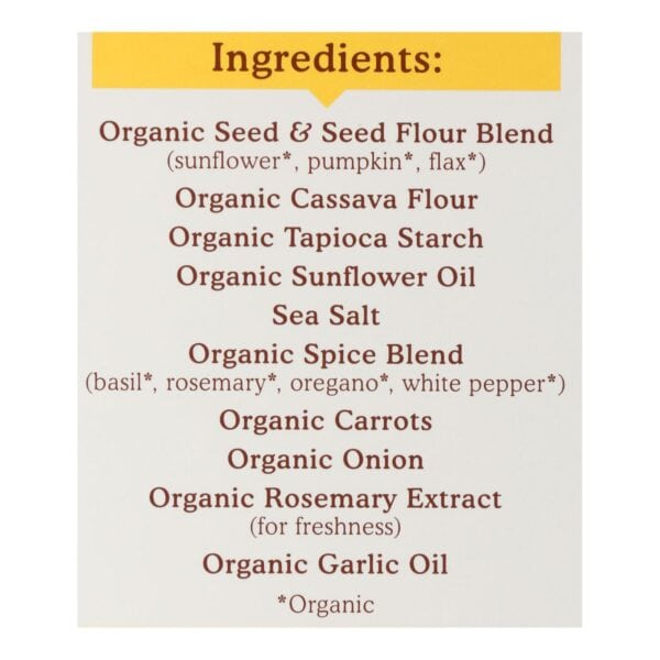 Simple Mills - Crckr Seed Flr Grlc/hrb - Case of 6-4.25 OZ - Image 2