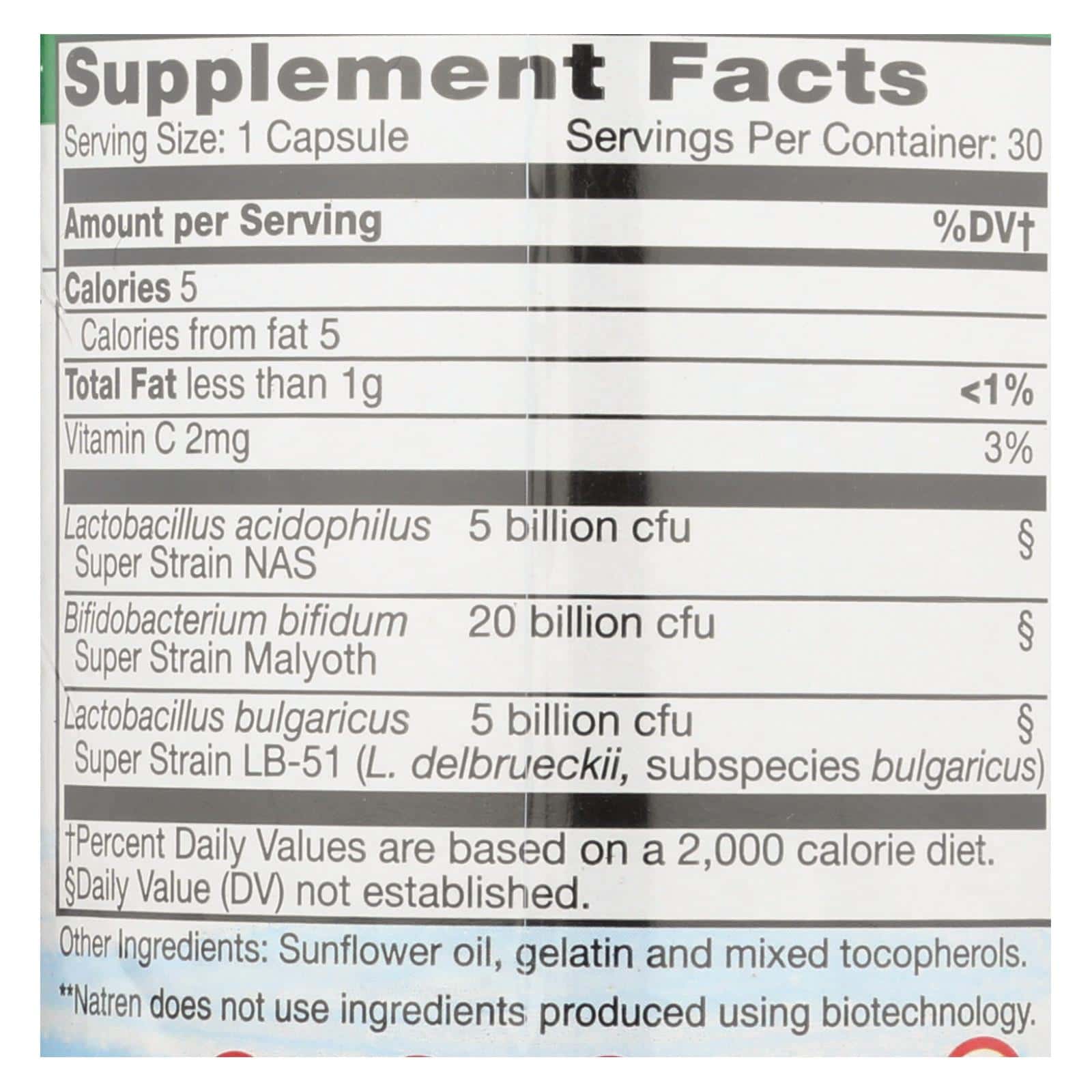 Natren Healthy Trinity Probiotic Capsules  - 1 Each - 30 CAP - Image 2