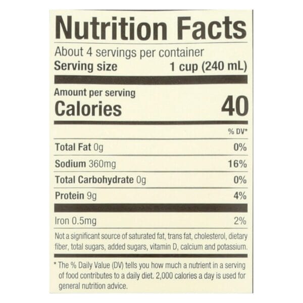 Pacific Natural Foods Organic Beef Bone Broth - Case of 12 - 32 FZ - Image 2