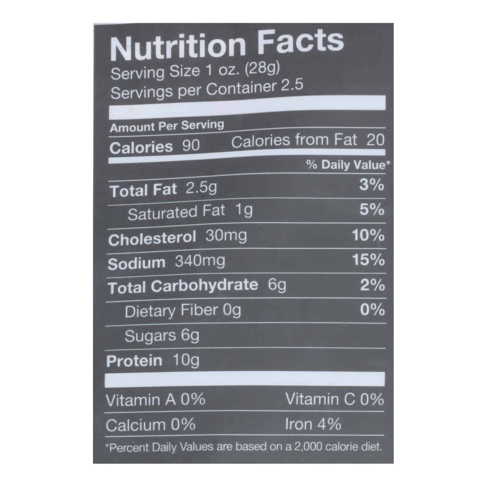 Chef's Cut Real Steak Jerky - Original Recipe - Case of 8 - 2.5 oz. - Image 2