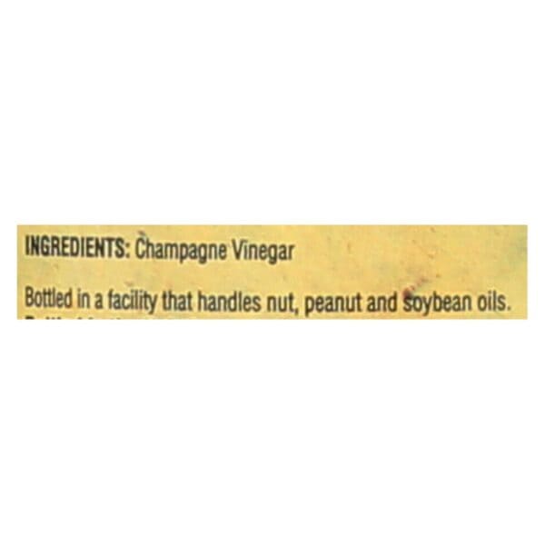 Napa Valley Naturals Champagne Reserve Wine Vinegar - Vinegar - Case of 12 - 12.7 Fl oz.