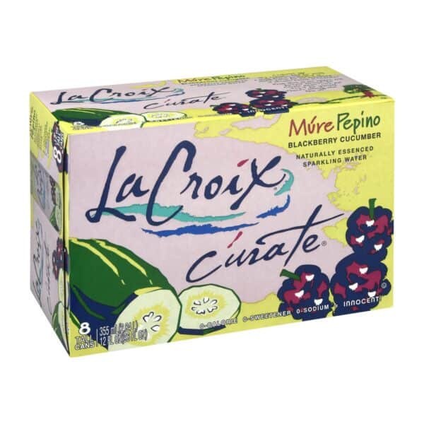 Lacroix Sparkling Water - Mure Pepino - Case of 3 - 8/12 fl oz - Image 2