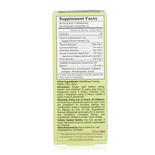 Olbas - Cough Syrup - 4 fl oz