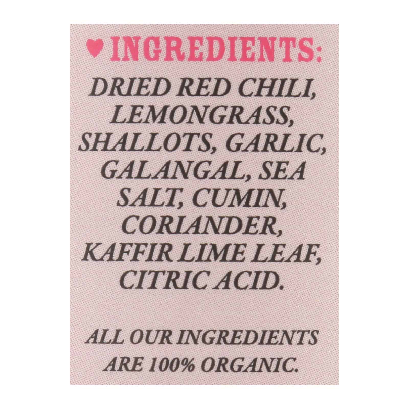 Mike's Organic Curry Love - Curypste Organic Red Thai Mld - Case of 6-4.23 OZ - Image 3