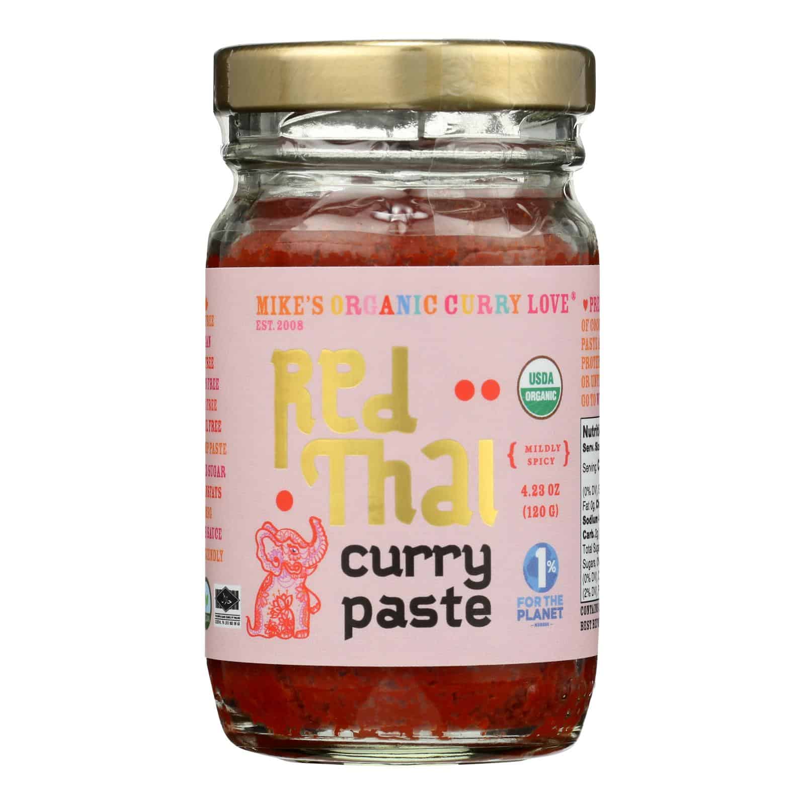 Mike's Organic Curry Love - Curypste Organic Red Thai Mld - Case of 6-4.23 OZ