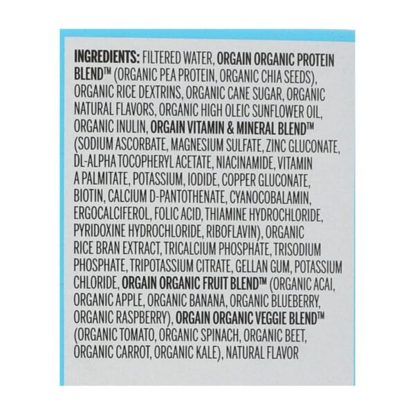 Orgain Organic Vegan Nutrition Shakes - Vanilla - Case of 3 - 4/11 FZ