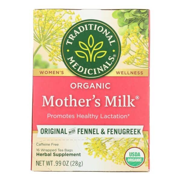 Traditional Medicinals Organic Mother's Milk Herbal Tea - 16 Tea Bags - Case of 6 - Image 3