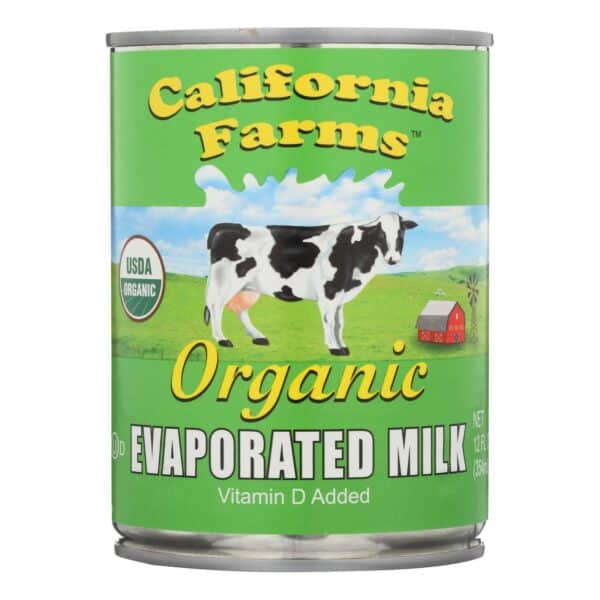 California Farms Organic Evaporated Milk - Case of 24 - 12 fl oz - Image 3