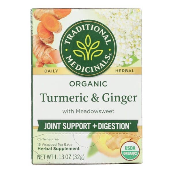 Traditional Medicinals Organic Herbal Tea - Ginger - Case of 6 - 16 Count - Image 2