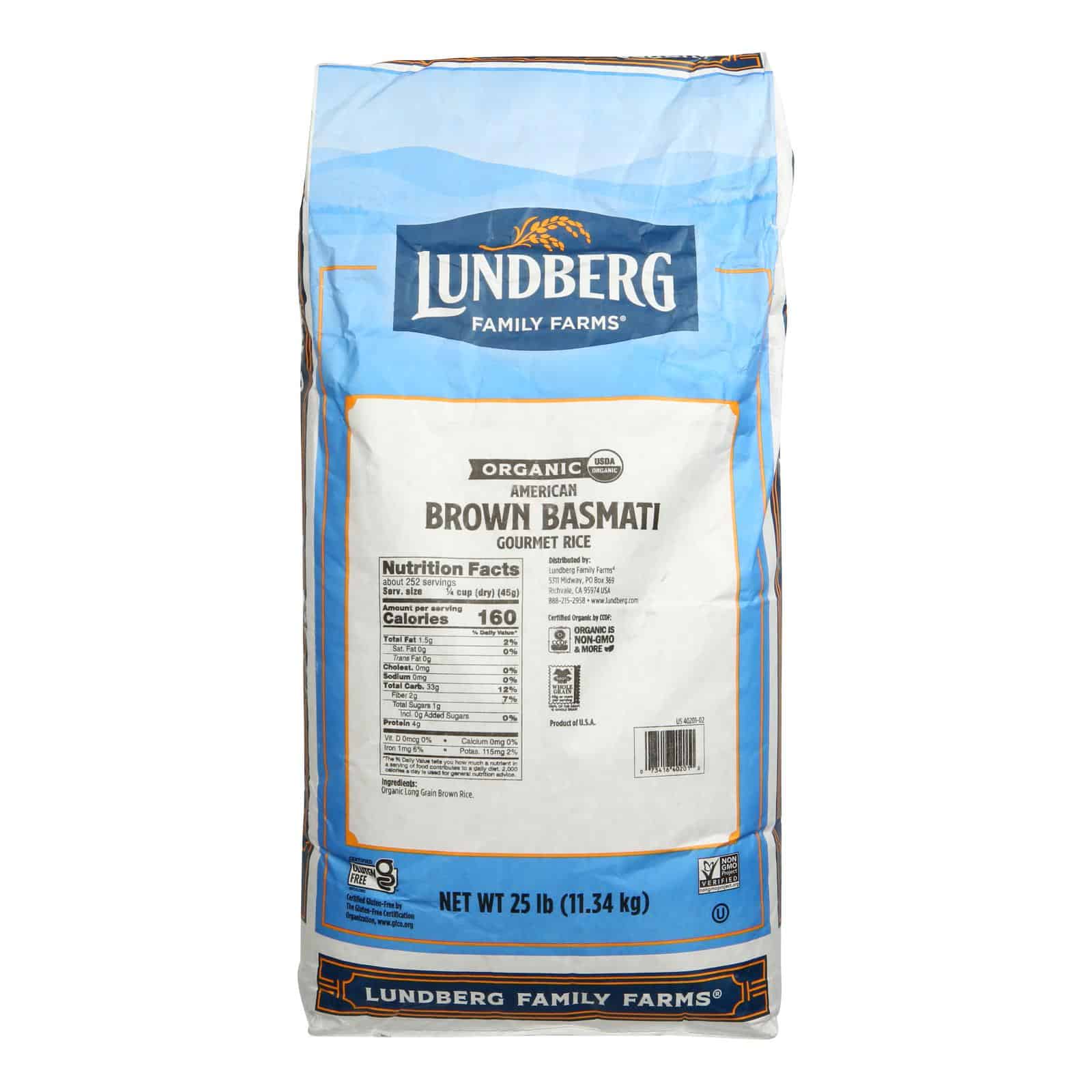 Lundberg Family Farms Organic Rice Brown Basmati - Single Bulk Item - 25LB - Image 2