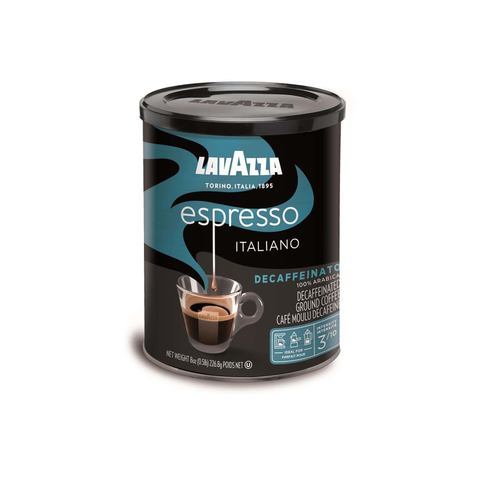 Lavazza Espresso Decaf - Case of 12 - 8 OZ