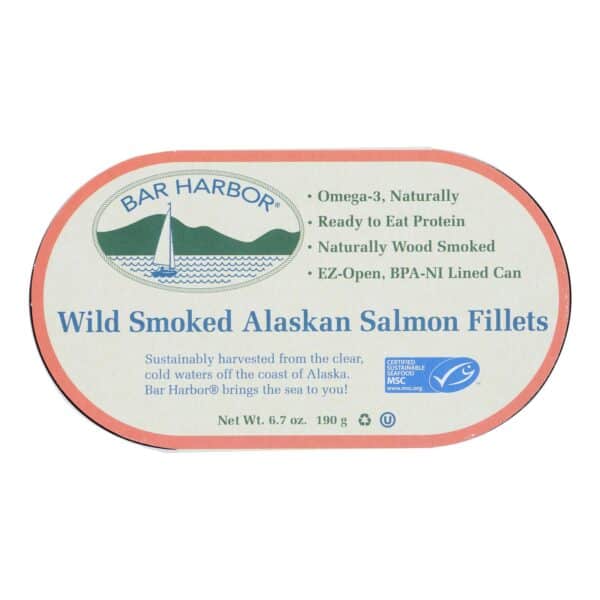 Bar Harbor - Salmon Fillets Wild Smoked Ak - Case of 12-6.7 OZ - Image 3
