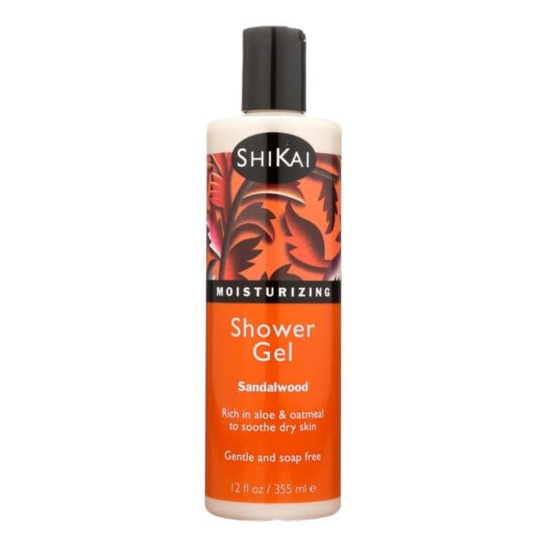 Shikai Products Shower Gel - Sandalwood - 12 oz - Image 2