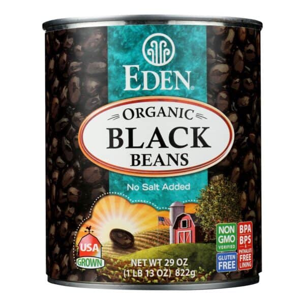 Eden Foods Black Beans Turtle - Case of 12 - 29 oz. - Image 3