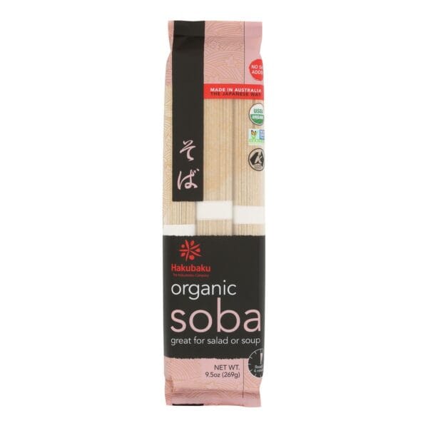 Hakubaku Organic Soba - Case of 8 - 9.52 oz. - Image 2