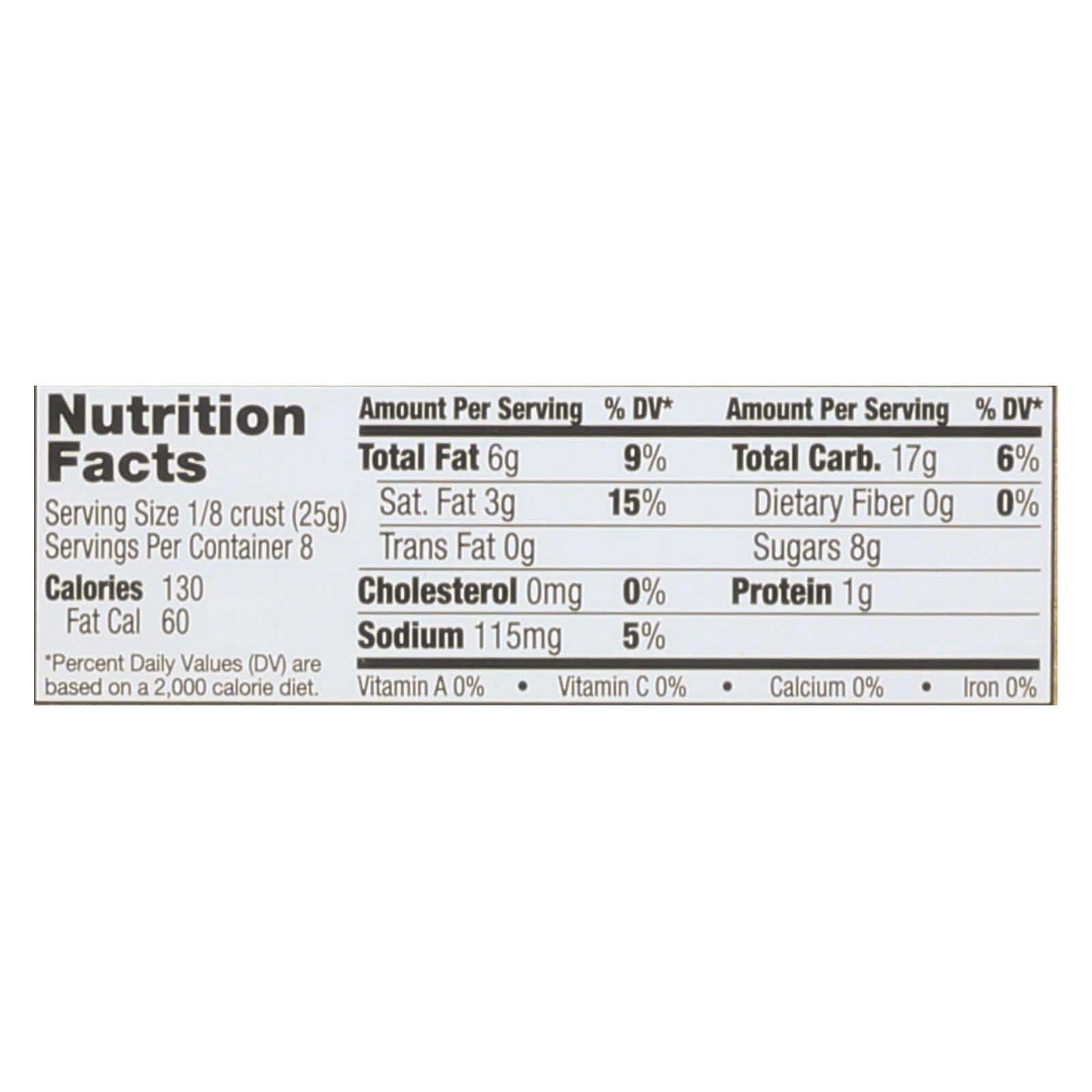 Midel Gluten Free Graham Style Pie Crust - Case of 12 - 7.1 oz. - Image 2