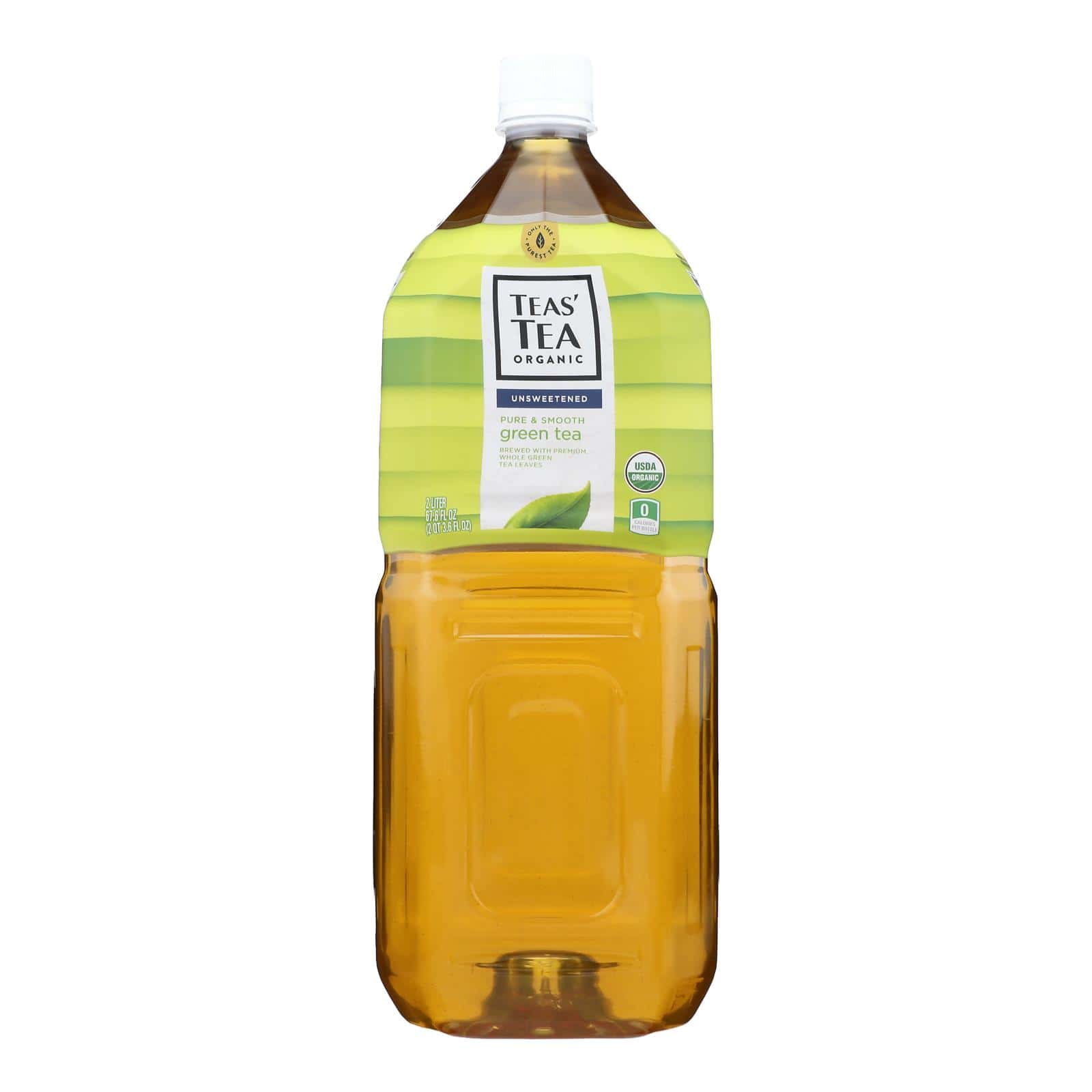 Teas' Tea Unsweetened Pure Green Tea - Case of 6 - 67.6 FZ - Image 2